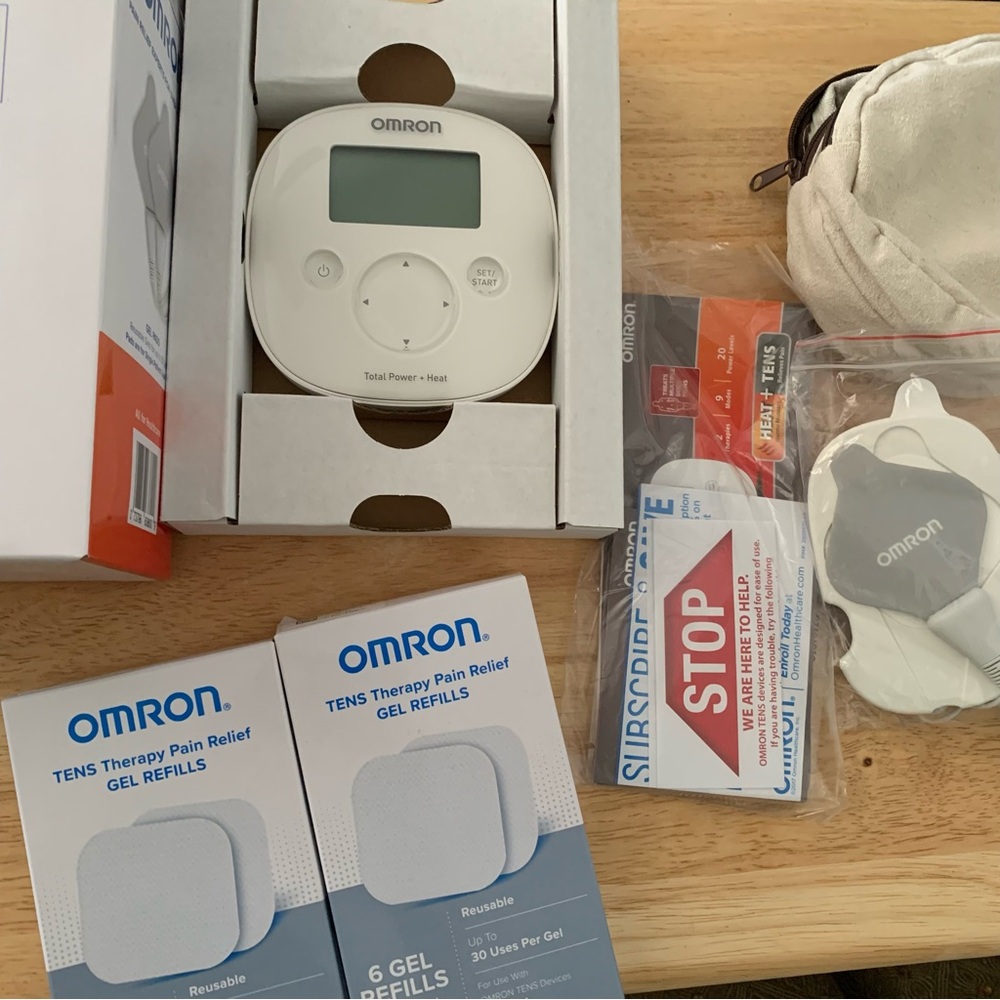 Omron TENS therapy pain relief and TENS therapy pain relief gel refills